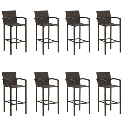Set Bar da Giardino 9 pz Marrone | homemem39