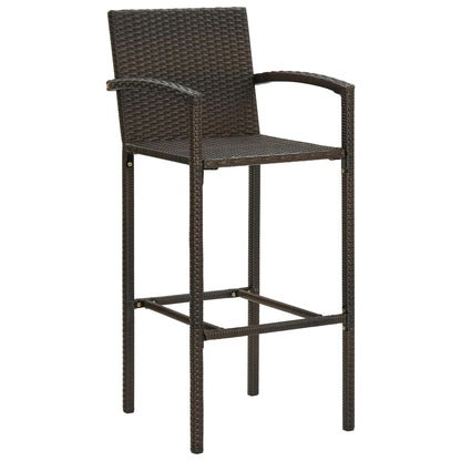 Set Bar da Giardino 9 pz Marrone | homemem39
