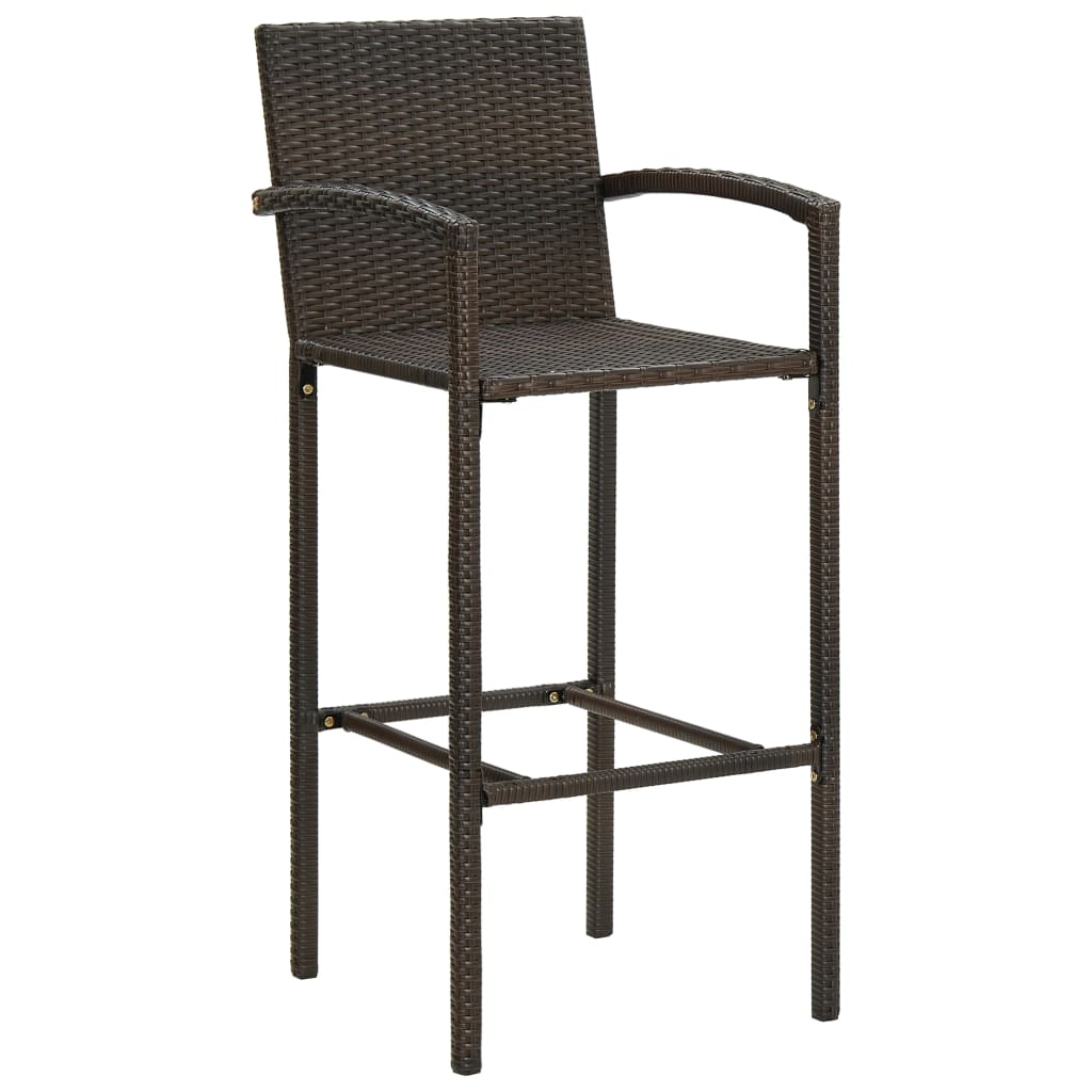 Set Bar da Giardino 9 pz Marrone