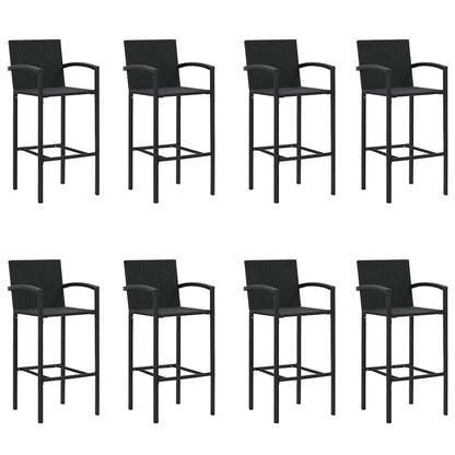 Set Bar da Giardino 9 pz Nero