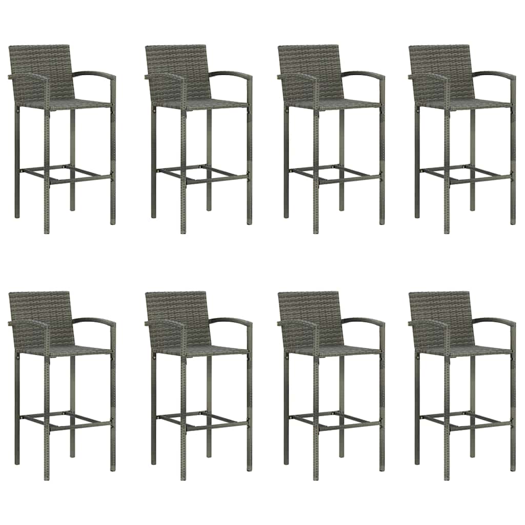 Set Bar da Giardino 9 pz Grigio