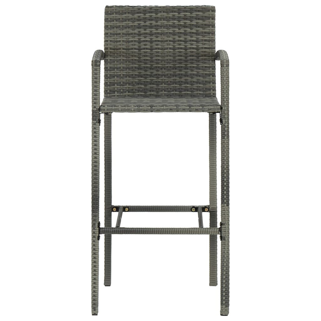 Set Bar da Giardino 9 pz Grigio | homemem39