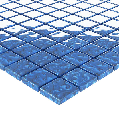 Piastrella Mosaic 11 pcs Blu 50 x 50 cm Vetro | homemem39