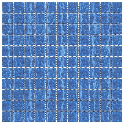 Piastrella Mosaic 11 pcs Blu 50 x 50 cm Vetro | homemem39
