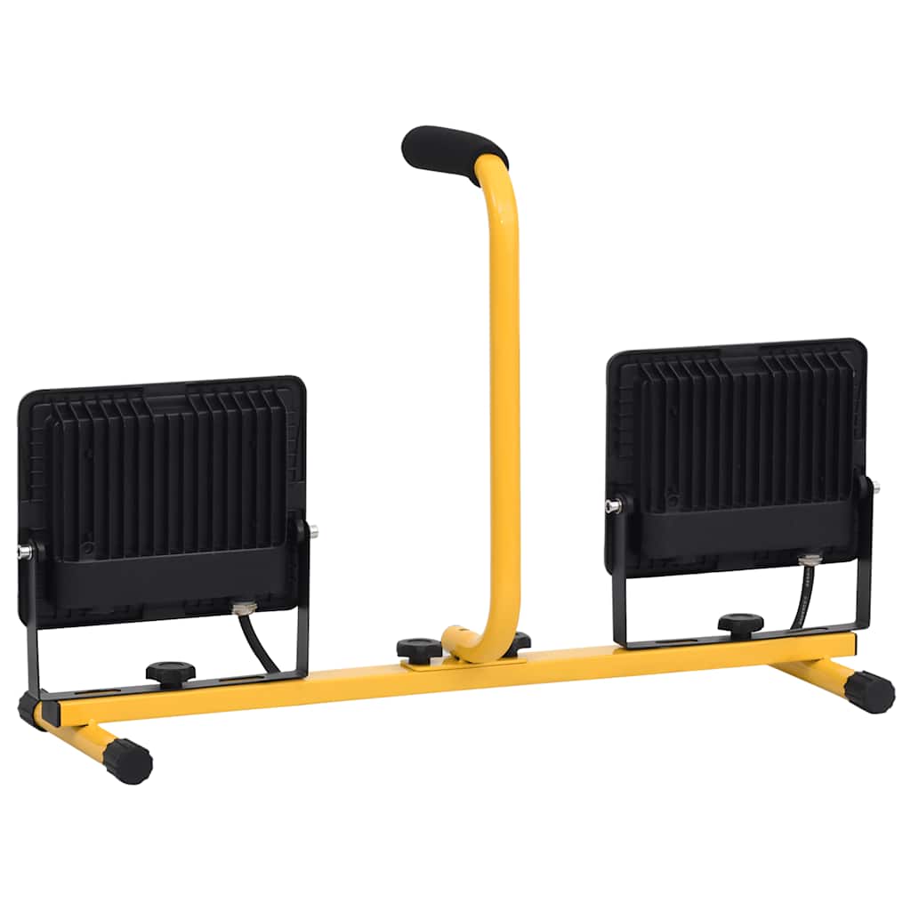 Faretto a LED con Maniglia 2x50 W Bianco Caldo - homemem39