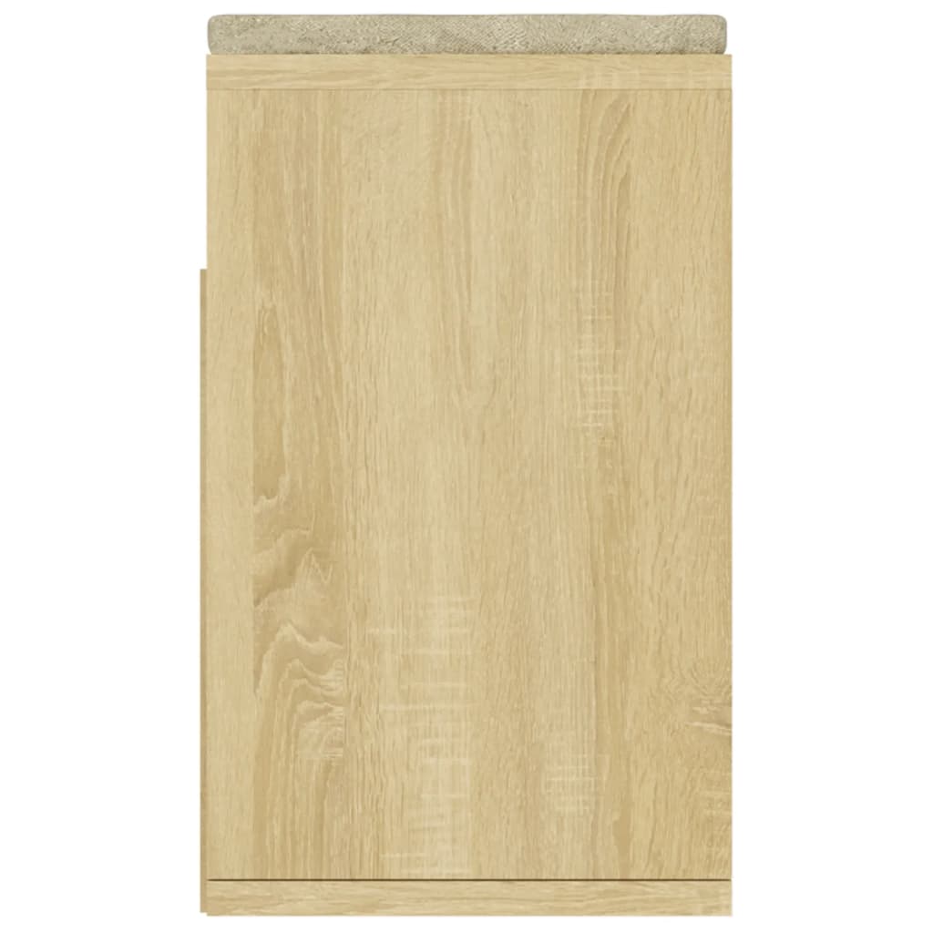 Panca Porta Scarpe Cuscino Rovere Sonoma 104x30x49 Multistrato - homemem39