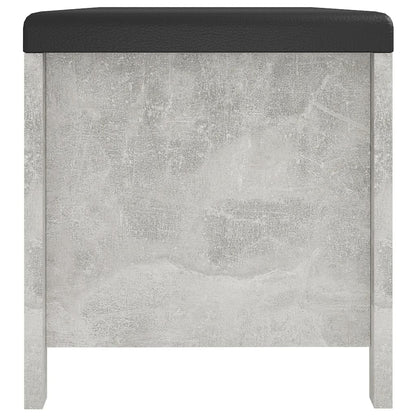 Contenitore con Cuscino Grigio Cemento 105x40x45cm Multistrato - homemem39