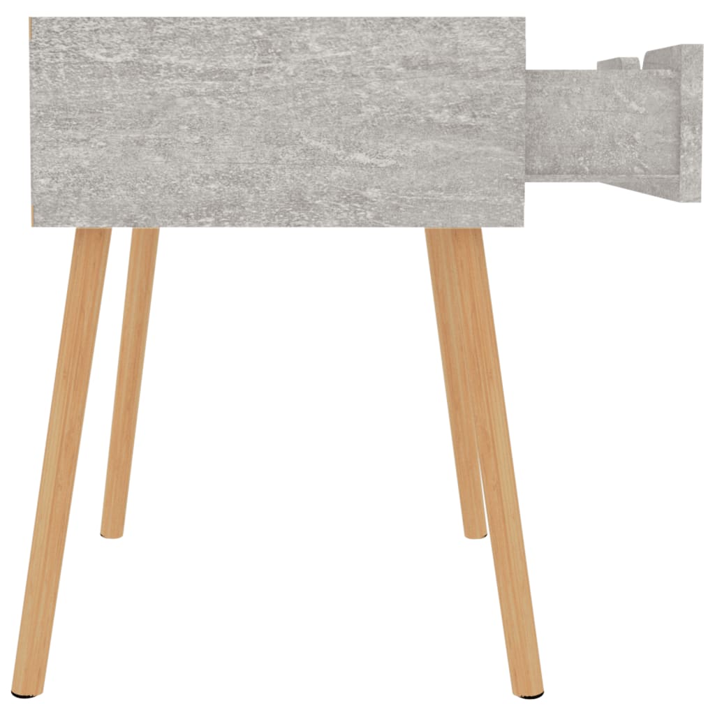 Comodino Grigio Cemento 40x40x56 cm in Legno Multistrato - homemem39
