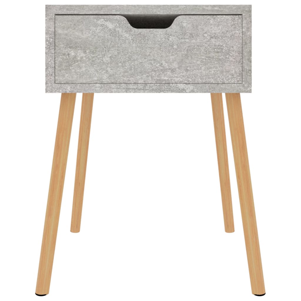 Comodini 2pz Grigio Cemento 40x40x56 cm in Legno Multistrato - homemem39