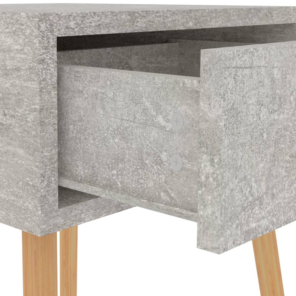 Comodini 2pz Grigio Cemento 40x40x56 cm in Legno Multistrato - homemem39