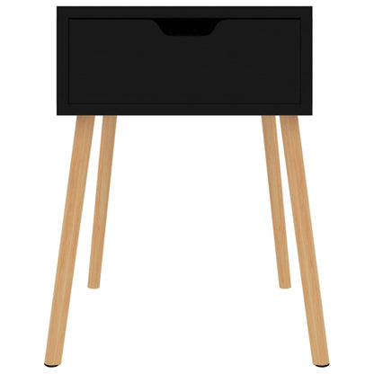 Comodini 2 pz Nero Lucido 40x40x56 cm in Legno Multistrato - homemem39