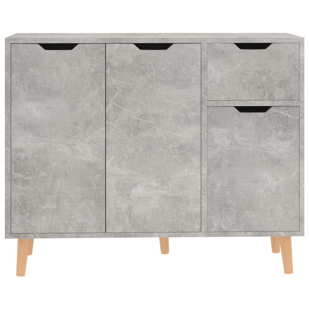 Credenza Grigio Cemento 90x30x72 cm in Legno Multistrato - homemem39