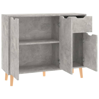 Credenza Grigio Cemento 90x30x72 cm in Legno Multistrato - homemem39