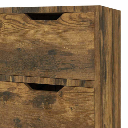 Credenza Rovere Fumo 90x30x72 cm in Legno Multistrato