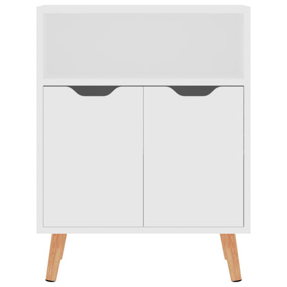 Credenza Bianca 60x30x72 cm in Legno Multistrato