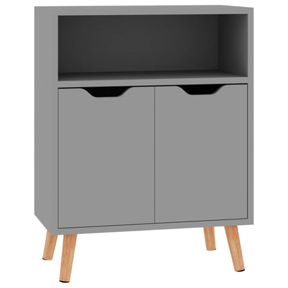 Credenza Grigia 60x30x72 cm in Legno Multistrato