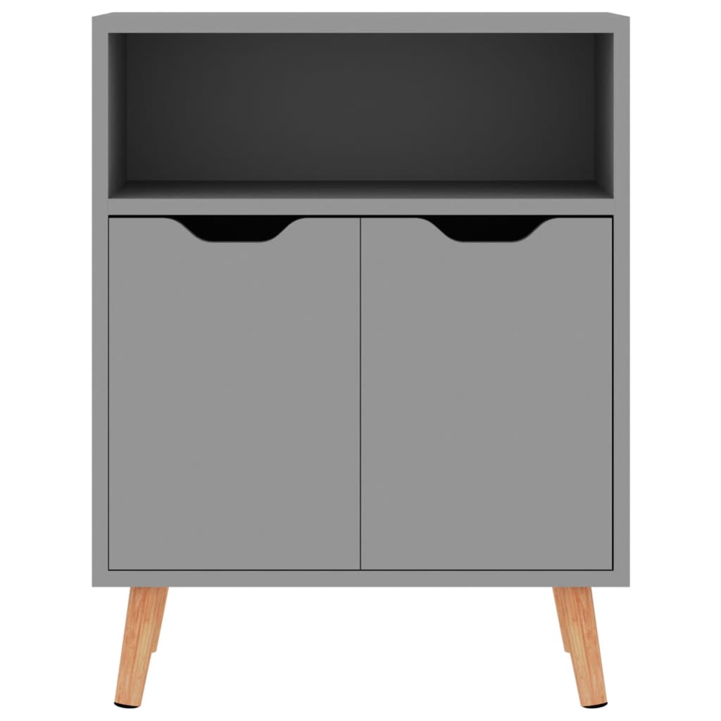 Credenza Grigia 60x30x72 cm in Legno Multistrato