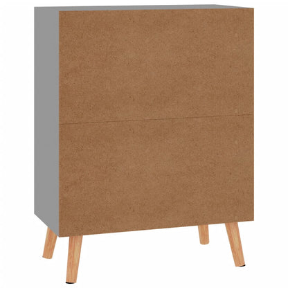 Credenza Grigia 60x30x72 cm in Legno Multistrato