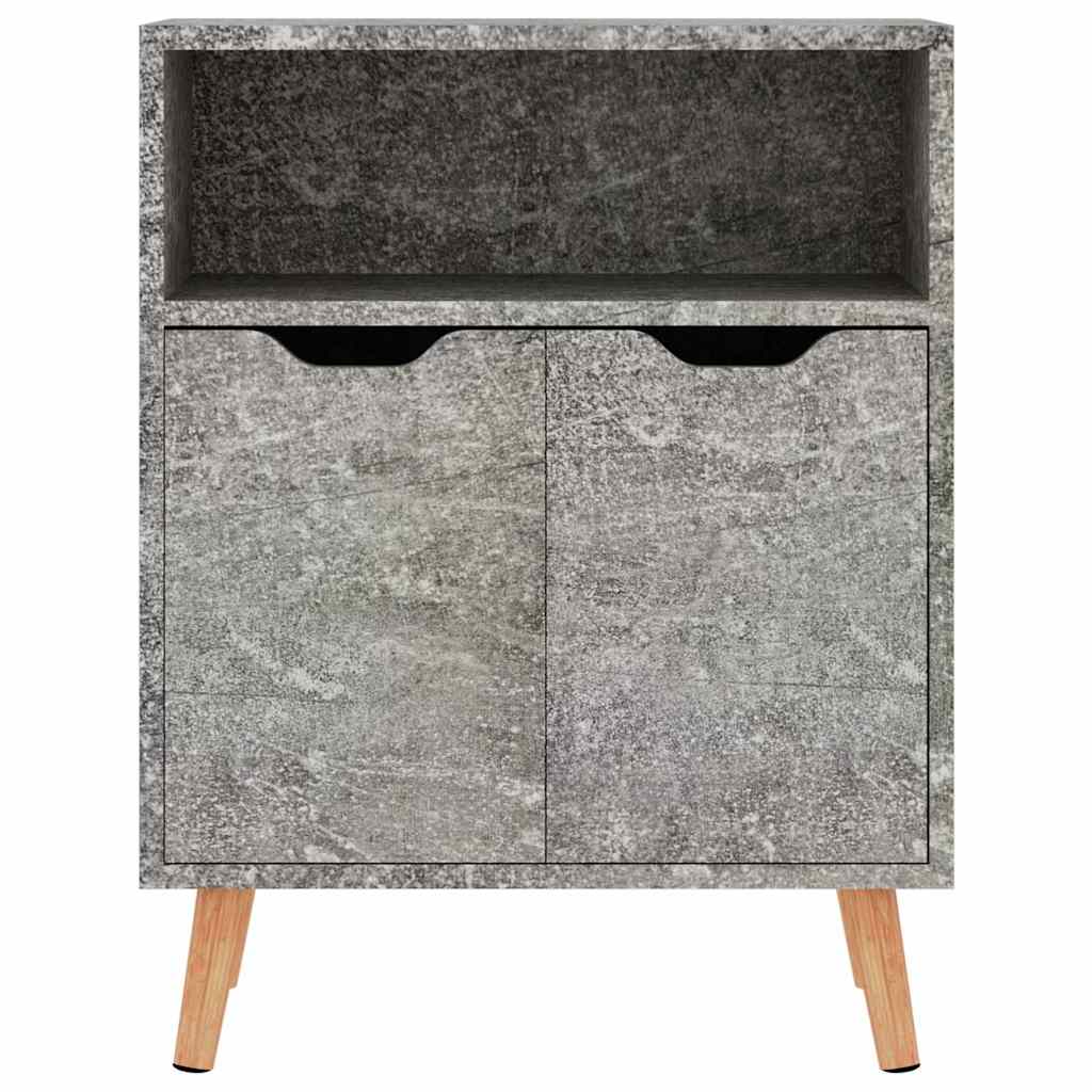 Credenza Grigio Cemento 60x30x72 cm in Legno Multistrato