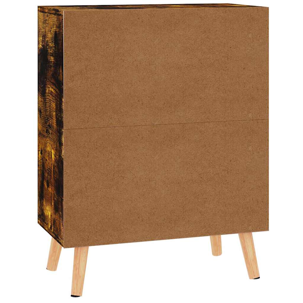 Credenza Rovere Fumo 60x30x72 cm in Legno Multistrato
