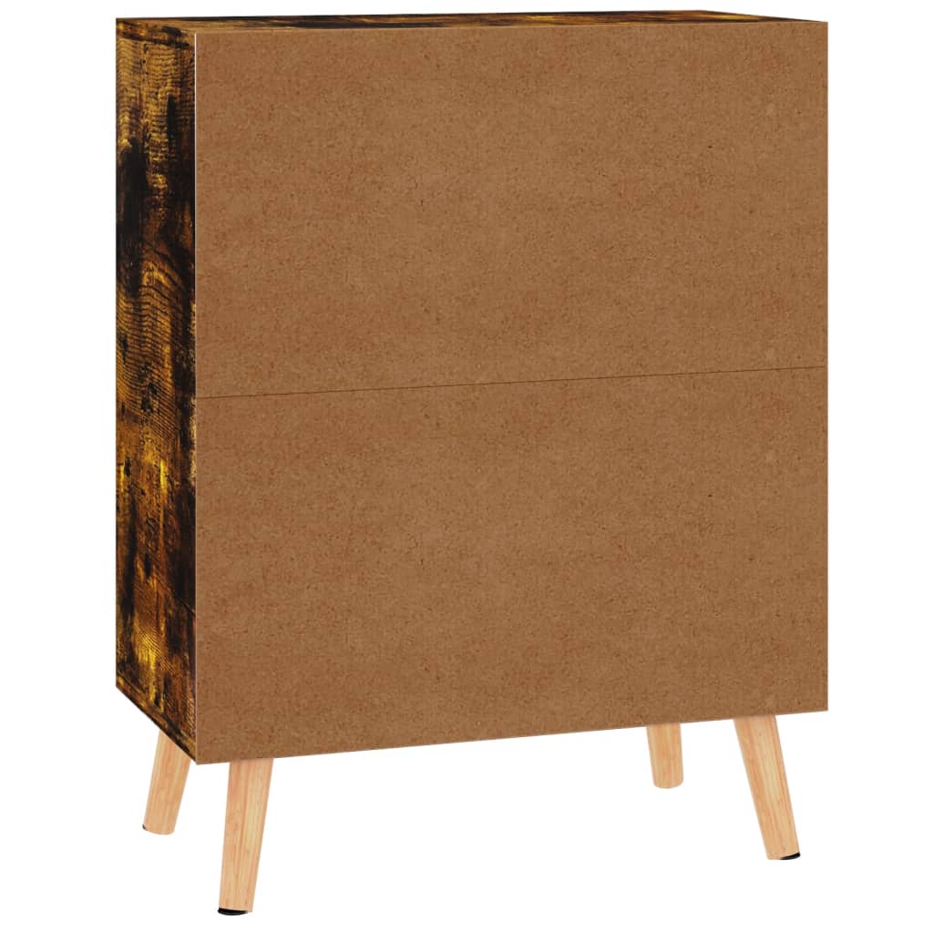 Credenza Rovere Fumo 60x30x72 cm in Legno Multistrato