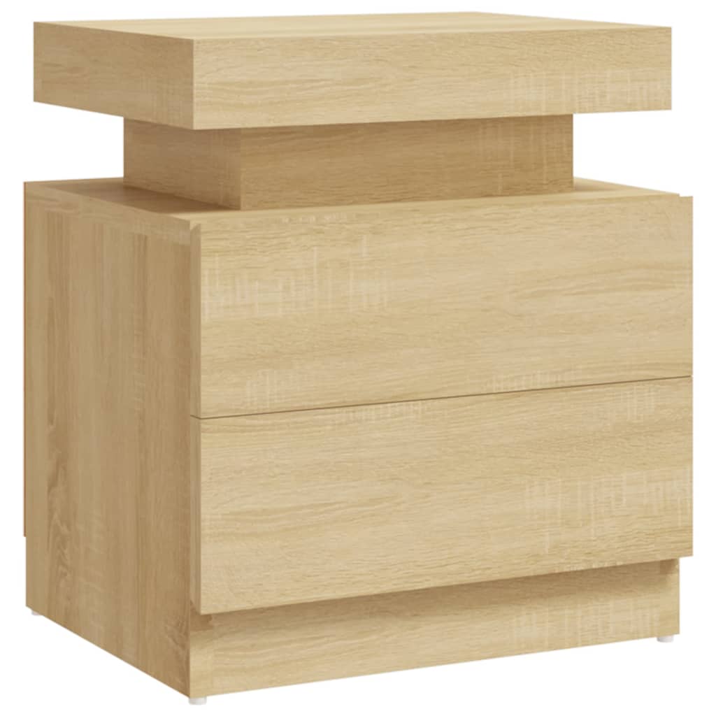Comodino Rovere Sonoma 45x35x52 cm in Legno Multistrato | homemem39