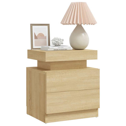 Comodino Rovere Sonoma 45x35x52 cm in Legno Multistrato | homemem39