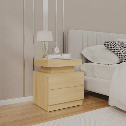 Comodino Rovere Sonoma 45x35x52 cm in Legno Multistrato | homemem39
