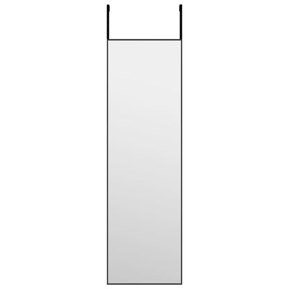 Specchio da Porta Nero 30x100 cm in Vetro e Alluminio | homemem39