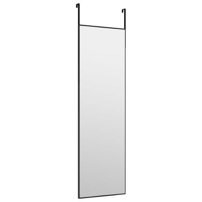 Specchio da Porta Nero 30x100 cm in Vetro e Alluminio | homemem39