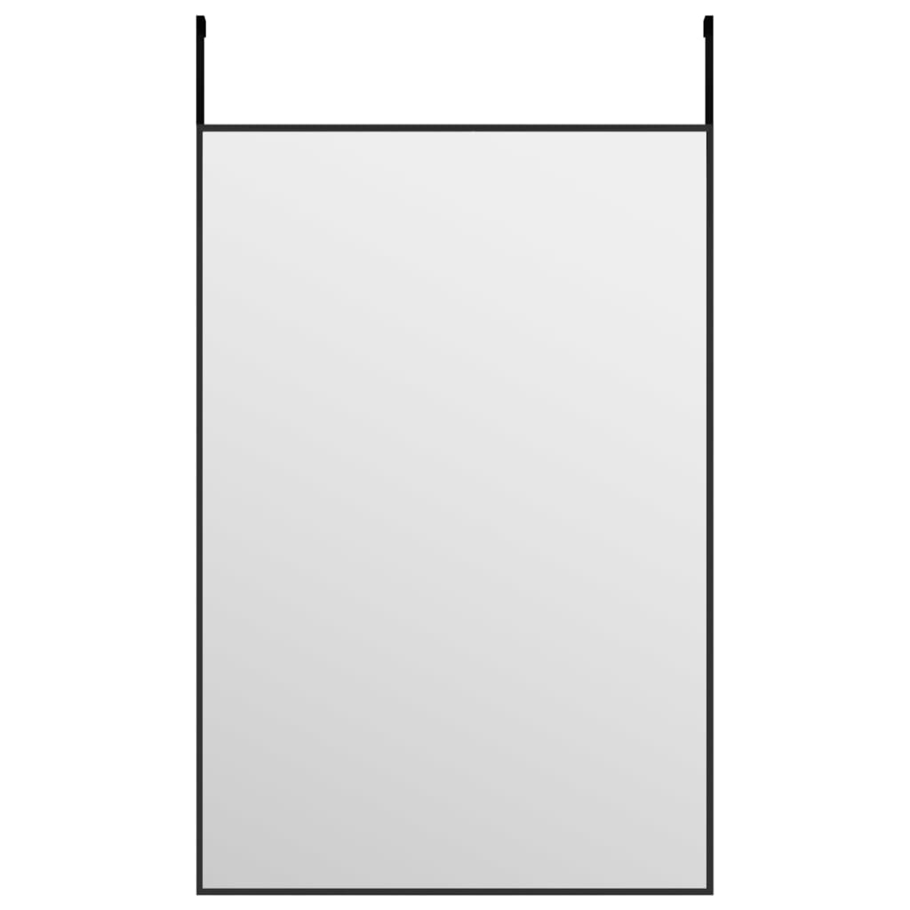 Specchio da Porta Nero 40x60 cm in Vetro e Alluminio | homemem39