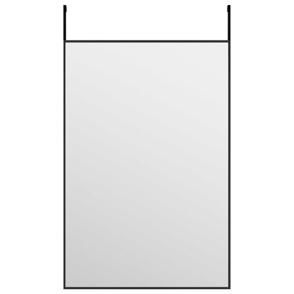 Specchio da Porta Nero 40x60 cm in Vetro e Alluminio | homemem39