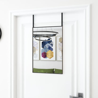 Specchio da Porta Nero 40x60 cm in Vetro e Alluminio | homemem39