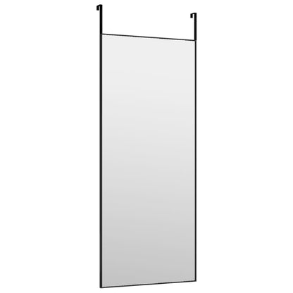 Specchio da Porta Nero 40x100 cm in Vetro e Alluminio | homemem39