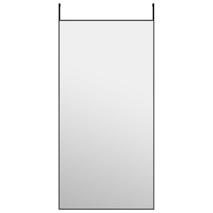 Specchio da Porta Nero 50x100 cm in Vetro e Alluminio | homemem39