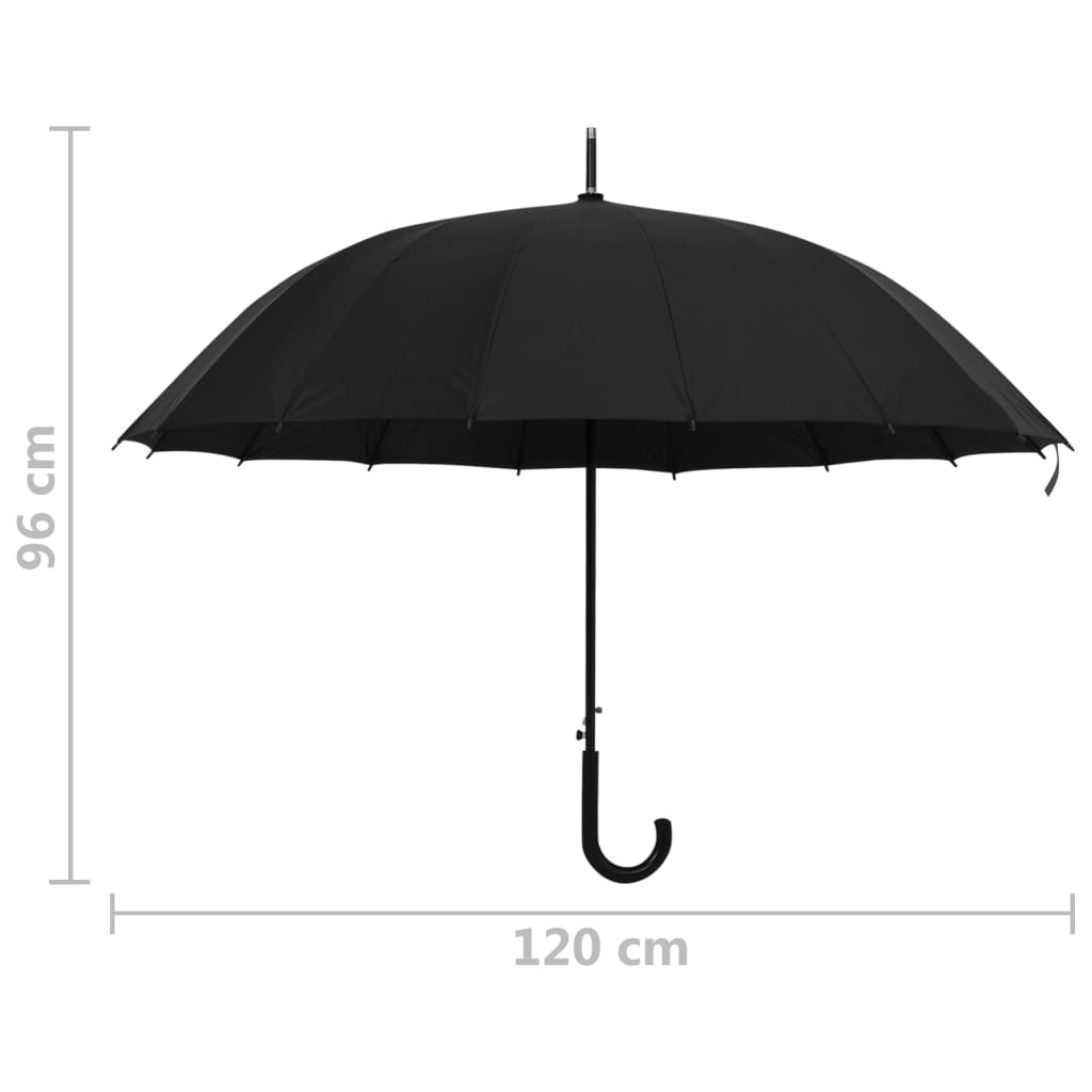 Ombrello Automatico Nero 120 cm | homemem39