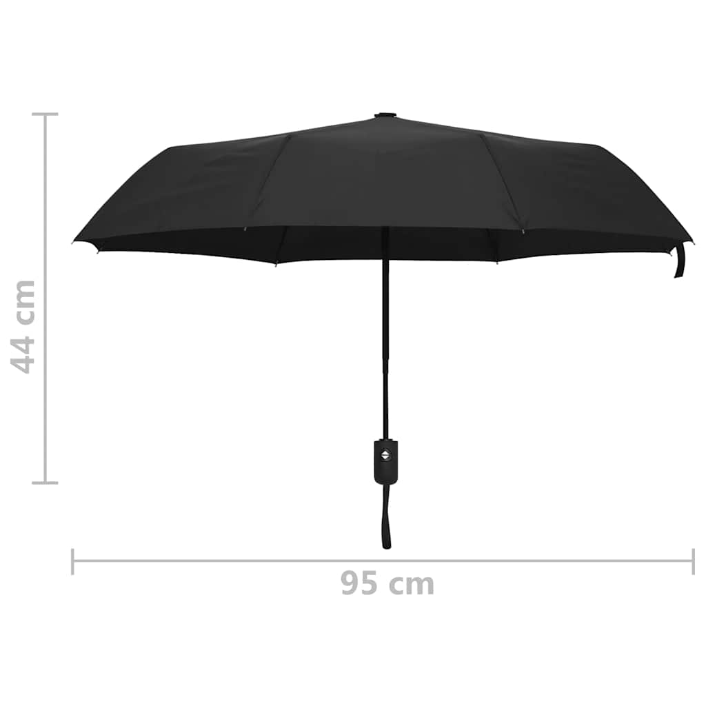 Ombrello Pieghevole Automatico Nero 95 cm | homemem39