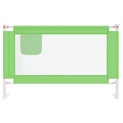 Sponda Letto di Sicurezza per Bambini Verde 120x25cm in Tessuto