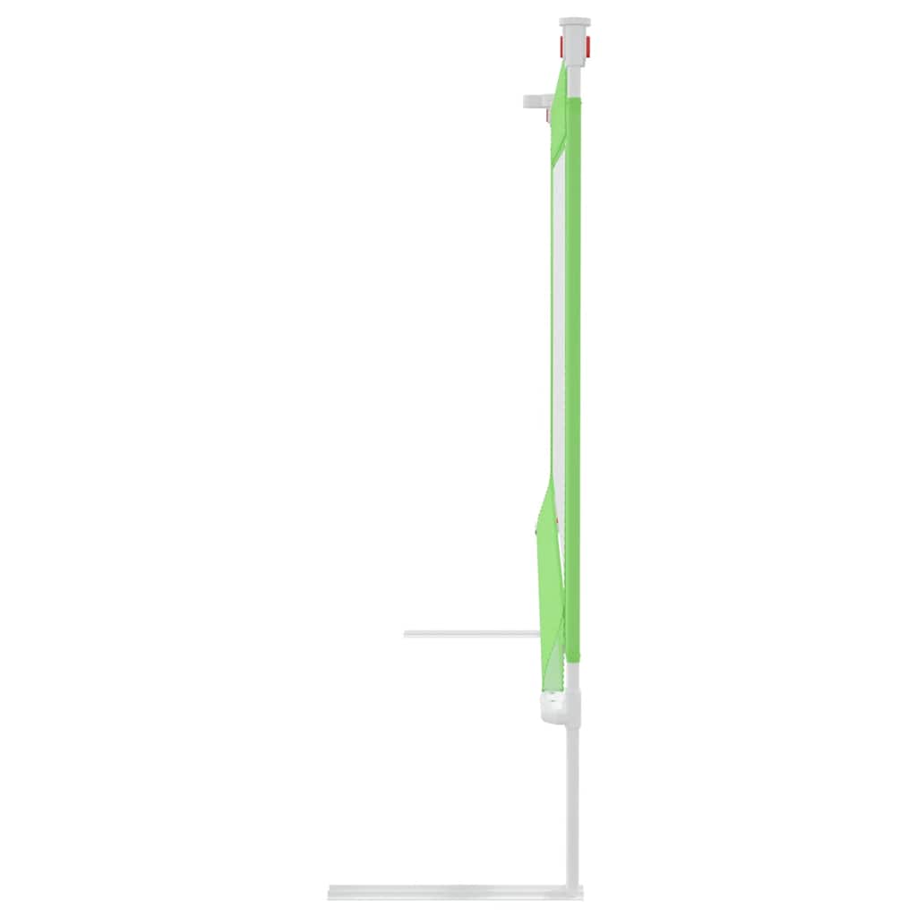 Sponda Letto di Sicurezza per Bambini Verde 150x25cm in Tessuto