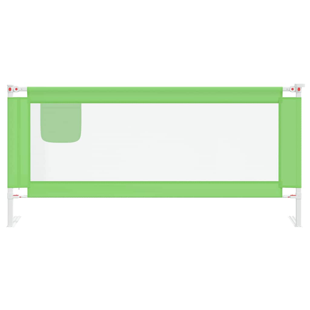 Sponda Letto di Sicurezza per Bambini Verde 200x25cm in Tessuto | homemem39