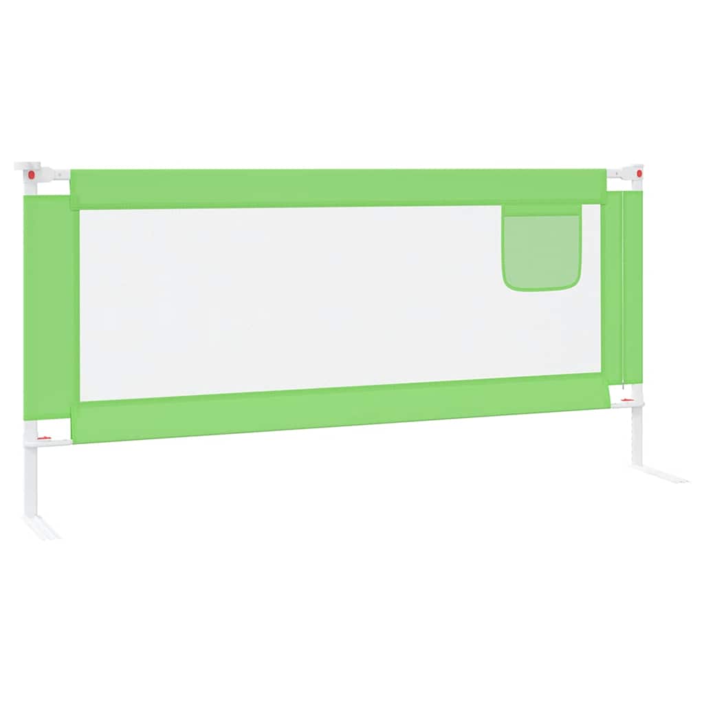 Sponda Letto di Sicurezza per Bambini Verde 200x25cm in Tessuto | homemem39