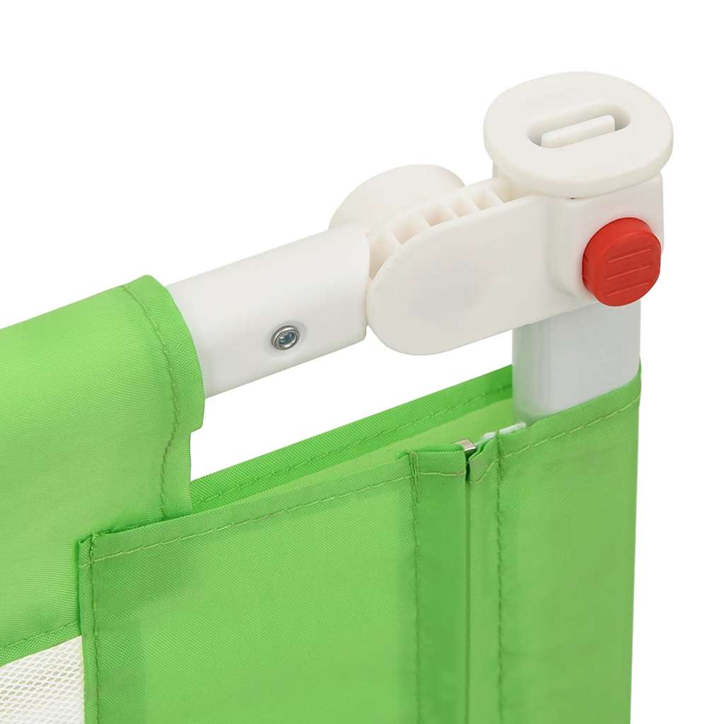 Sponda Letto di Sicurezza per Bambini Verde 200x25cm in Tessuto | homemem39