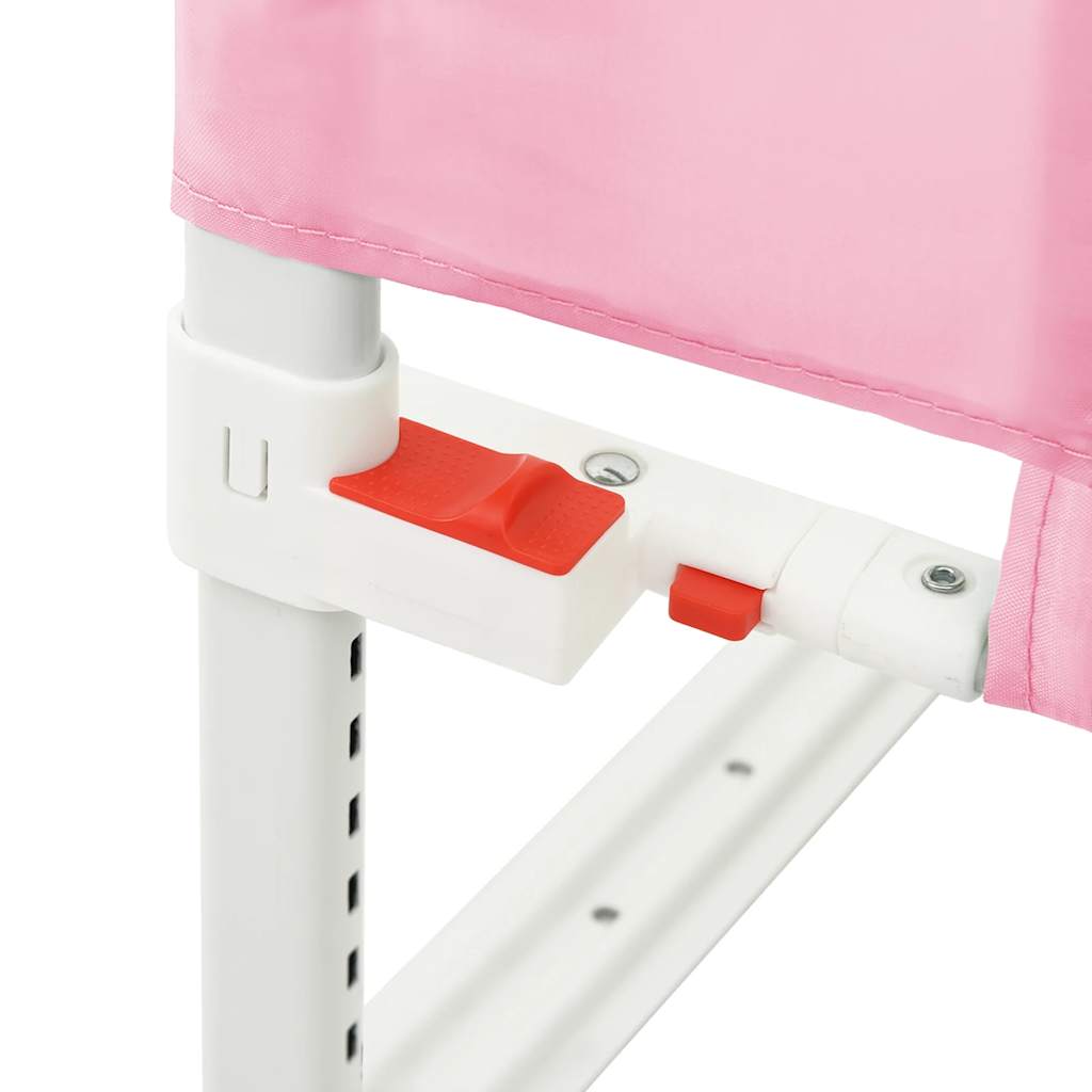 Sponda Letto di Sicurezza per Bambini Rosa 180x25 cm Tessuto | homemem39