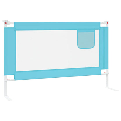 Sponda Letto di Sicurezza per Bambini Blu 120x25 cm in Tessuto | homemem39
