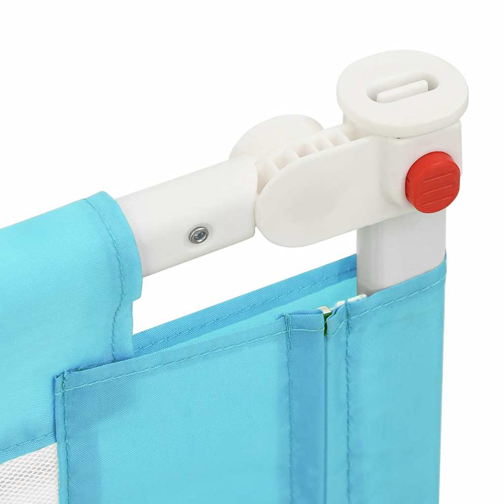 Sponda Letto di Sicurezza per Bambini Blu 120x25 cm in Tessuto | homemem39