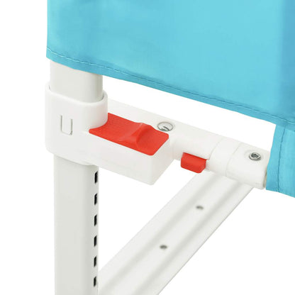 Sponda Letto di Sicurezza per Bambini Blu 120x25 cm in Tessuto | homemem39