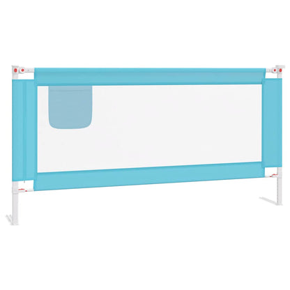 Sponda Letto di Sicurezza per Bambini Blu 180x25 cm in Tessuto - homemem39