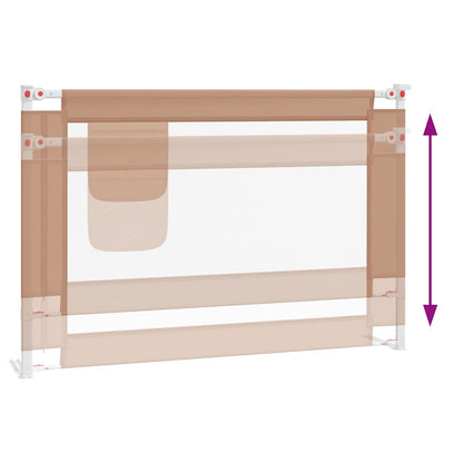 Sponda Letto di Sicurezza per Bambini Talpa 100x25cm in Tessuto