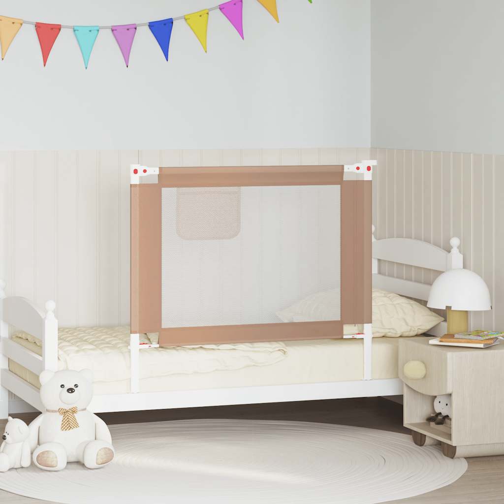 Sponda Letto di Sicurezza per Bambini Talpa 100x25cm in Tessuto