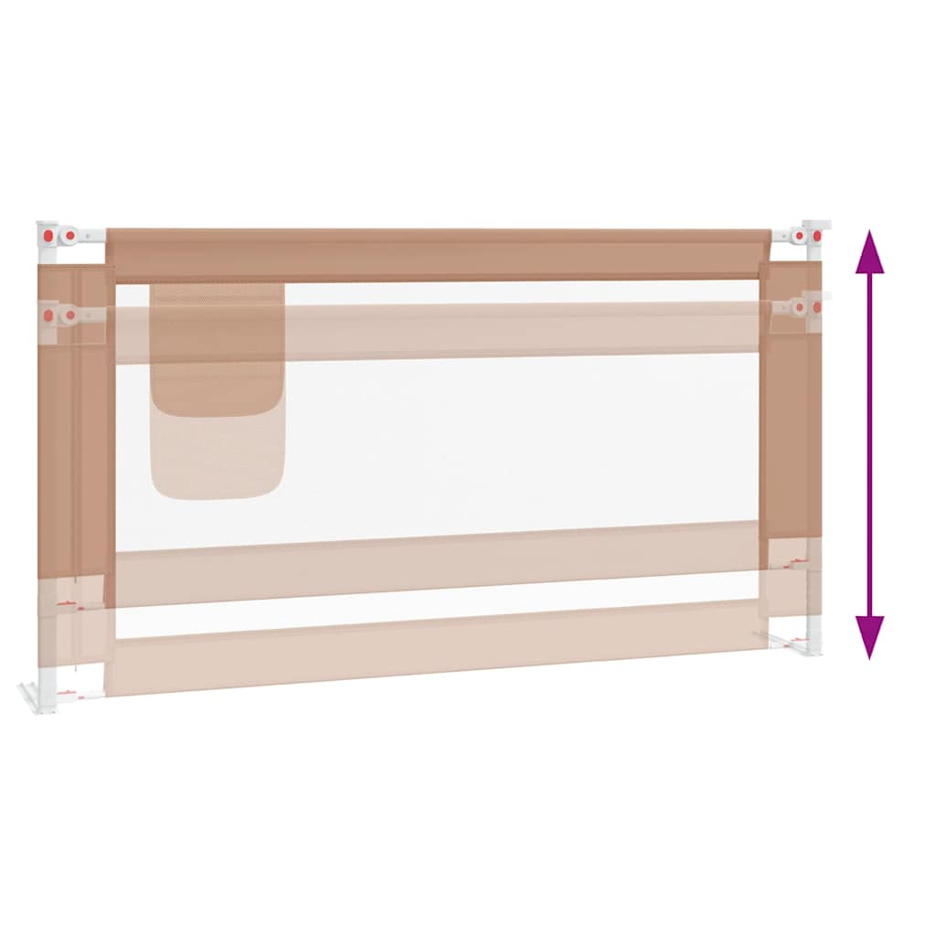 Sponda Letto di Sicurezza per Bambini Talpa 160x25cm in Tessuto